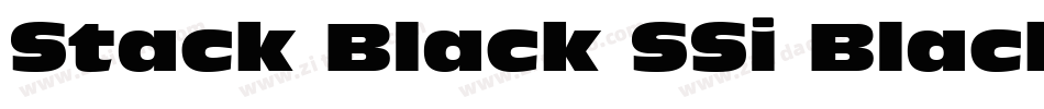 Stack Black SSi Black字体转换